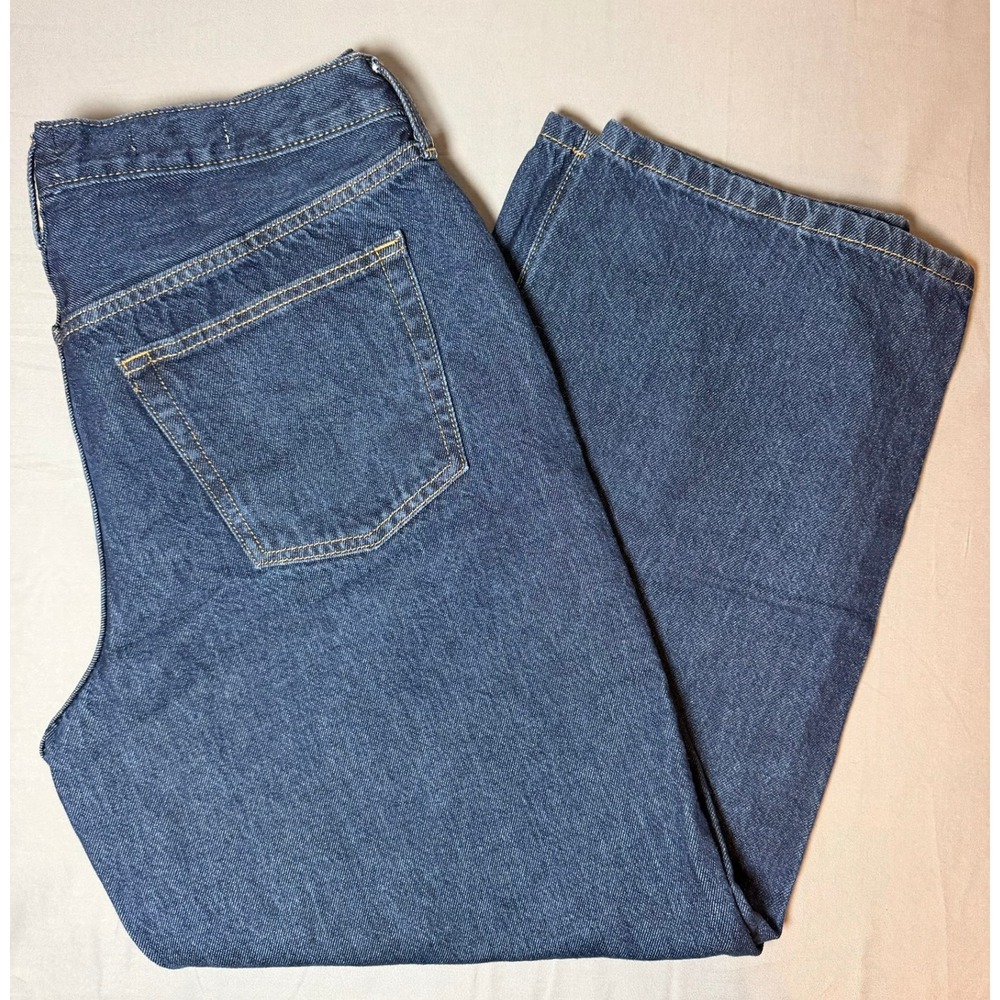 Universal Thread Mid Rise 90s Baggy Jeans Dark Wash Button Fly Denim 12R NWOT